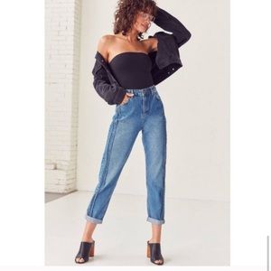 Urban Outfitters BDG Mom Striped Side Jeans